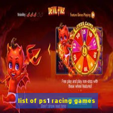 list of ps1 racing games